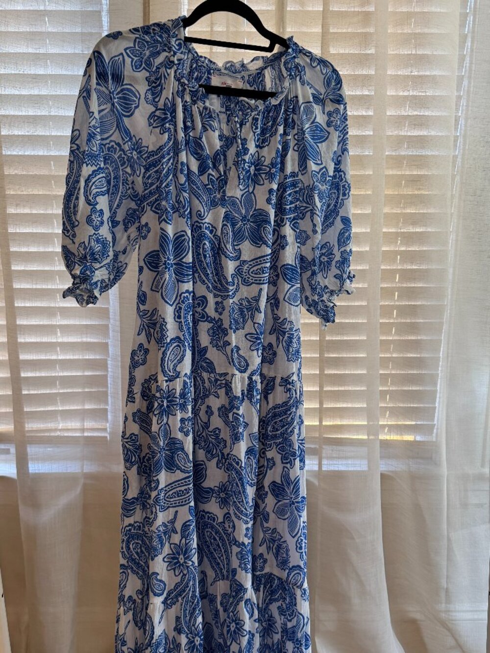 Xirena Lyta Dress in Santorini Blue Paisley | Medium - Picture 5 of 11